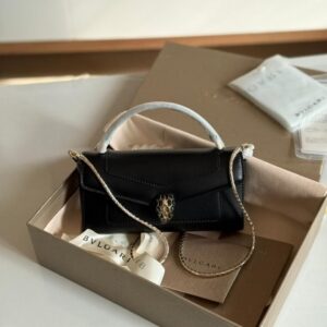 Buy Bvlgari Black Calf leather Serpenti Forever Phone Case
