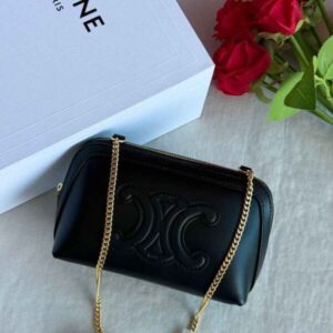Buy Celine Clutch on Chain Triomphe canvas and Lambskin | Bags Dubai - Luxury Master Copy Dubai