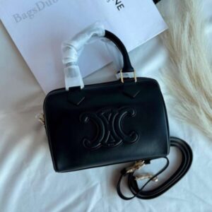 Buy Celine Triomphe Leather Canvas Mini Boston Bag |Bags Dubai - Luxury Master Copy Dubai