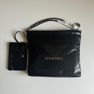 Buy Chanel 22 Small Black Calfskin silver Hardware Bag | Dubai Luxury Items