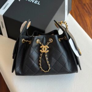 Buy Chanel 25 Small Hobo Bag Black Caviar Leather