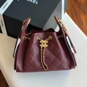 Buy Chanel 25 Small Hobo Bag Burgundy Caviar Leather
