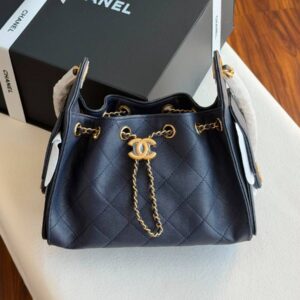 Buy Chanel 25 Small Hobo Bag Dark Navy Blue Caviar Leather