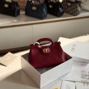 Buy Dior Jolie Top Handle Mini Bag Red Lambskin | Dubai Luxury items