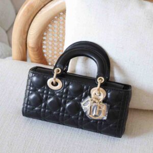 Buy Dior Lady D-Joy Small Black Lambskin Cannage | Dubai Luxury Items
