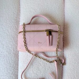 Buy Dior Trianon Soft Vanity Mini Bag Soupir Pink Lambskin