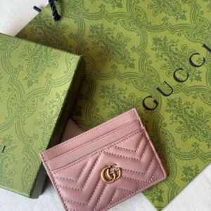 Buy Gucci GG Marmont Card Case Light Pink