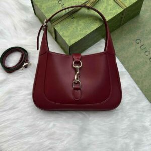 Buy Gucci Jackie 1961 Shoulder Bag Medium Burgundy Calfskin