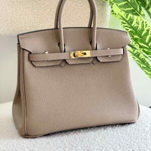 Buy Hermes Birkin 25CM Etoupe Grey Togo Leather Handbag