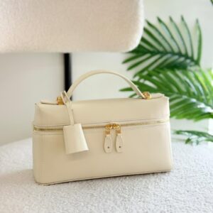 Buy Loro Piana Extra L27 White Calfskin Shoulder Bag