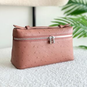 Buy Loro Piana Extra Pocket L19 Peach Ostrich Pouch