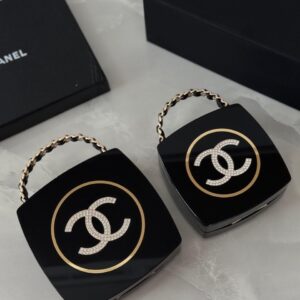 Chanel Black Makeup Palette Minaudiere Mirror Compact Beauty Box Clutch - Dubai Luxury Items