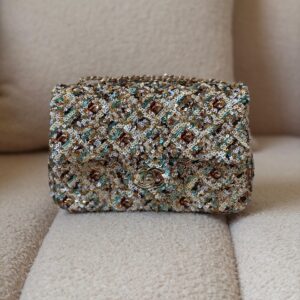Chanel Multicolored Sequin Mini Rectangular Classic Flap Bag - Dubai Luxury Items
