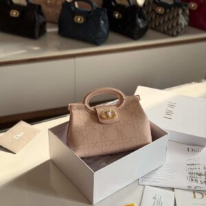Dior Jolie Mini Bag Powder Pink Cannage Lambskin |Dubai Luxury Items