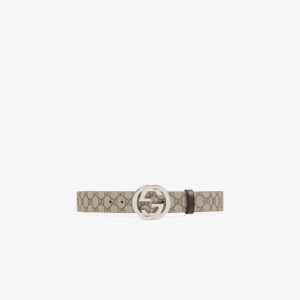 GUCCI GG Supreme Belt with G Buckle - ShinMarket
