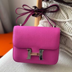 Hermes Constance 18 Rose Pourpre Epsom Leather - Dubai Luxury Items