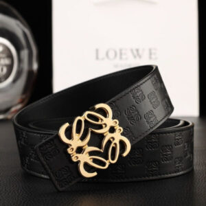 Loewe Black Anagram Reversible Belt
