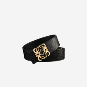 Loewe Black Anagram Reversible Belt
