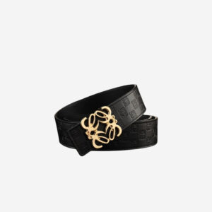 Loewe Black Anagram Reversible Belt - ShinMarket