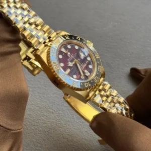 Rolex GMT-Master 2 Rose Gold Iron Dial Oyster - Luxury Master Copy Dubai