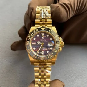 Rolex GMT-Master 2 Rose Gold Iron Dial Oyster - Luxury Master Copy Dubai